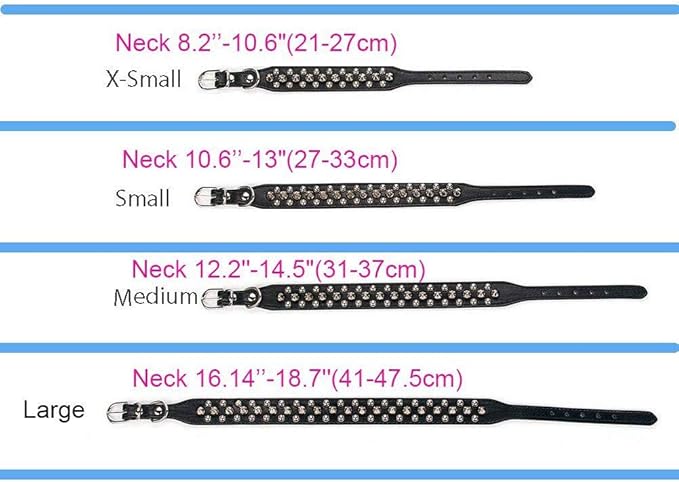 Spiked Dog Collar Soft Pu Leather Mushrooms Rivet Spike Studded Puppy Adjustable Pet Collars for Small Breeds (S, Purple)
