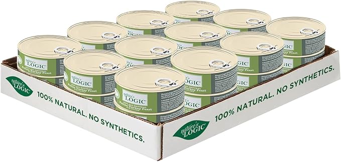 Nature's Logic 24 Count Feline Turkey Canned Food, 24-5.5 oz