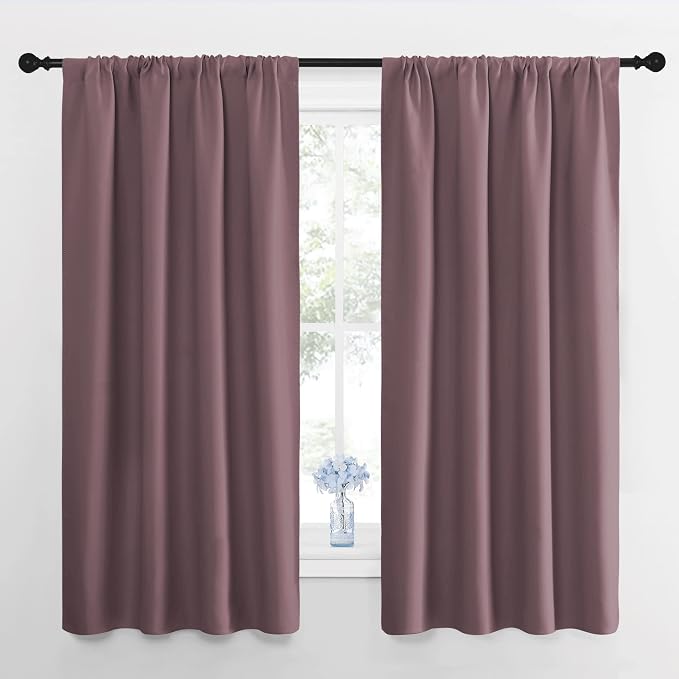 NICETOWN Blackout Curtains for Living Room, Darkening Window Curtain Panels