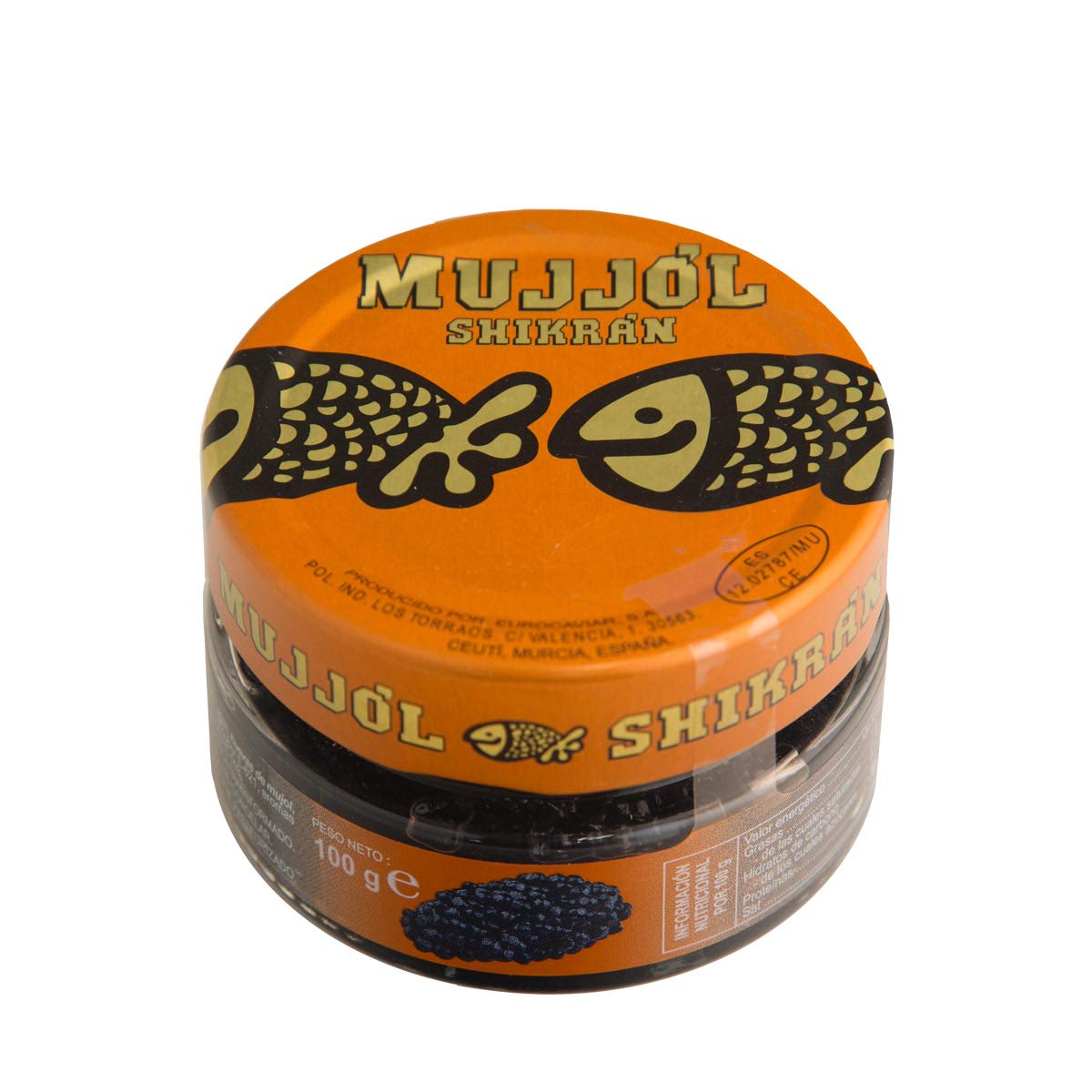 Eurocaviar - Shikran - Sampler pack: 4 x 0.88 oz Mullet Roe Black Caviar Pearls + Mullet Roe Red Caviar Pearls + Smoked Salmon Caviar Pearls + Anchovies Caviar Pearls [Premium Caviar Alternative]