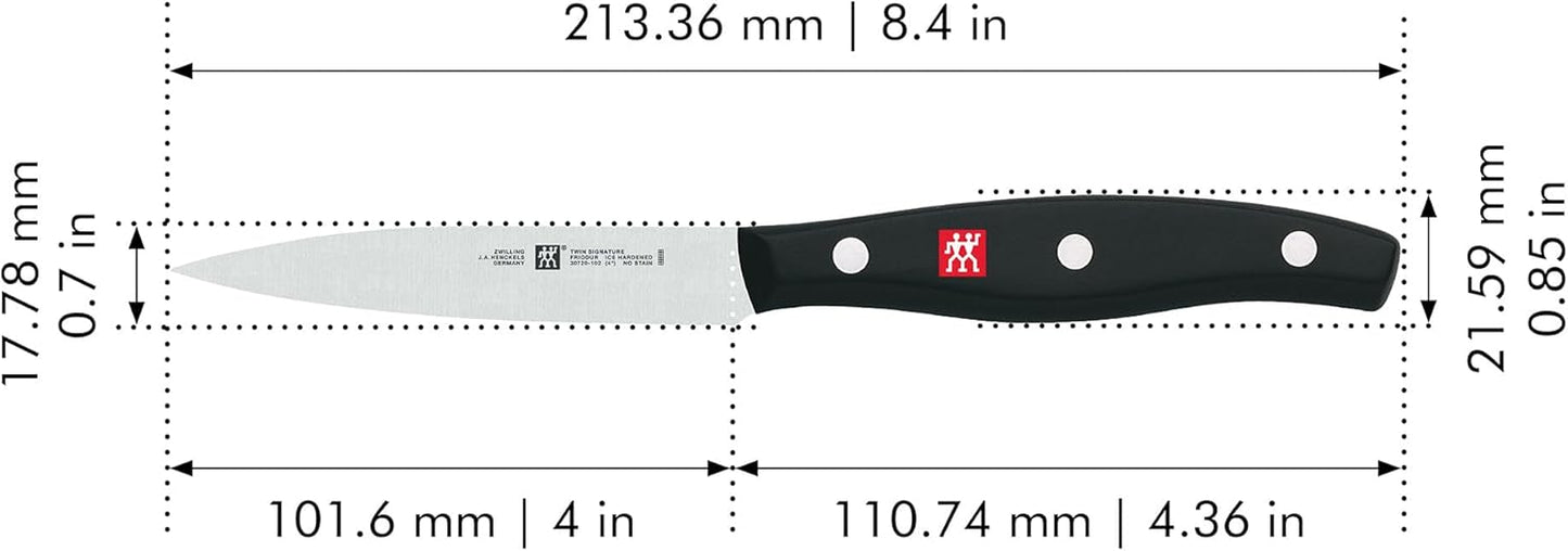 ZWILLING Twin Signature 2-Piece Razor-Sharp German Knife Set, Made in Company-Owned German Factory with Special Formula Steel perfected for almost 300 Years, Dishwasher Safe
