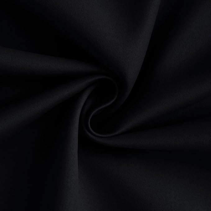 Yakamok 100% Blackout Curtain Panels 84 inches Cold and Light Blocking Drapes