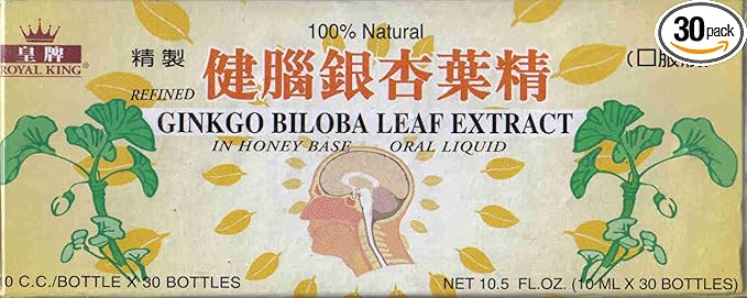 Ginkgo Biloba Leaf Extract 10ml X 30 Bottles