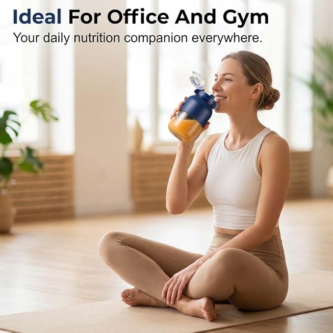 Portable Wireless Juicer Cup, 2026 New Personal Blender, Portable Juice Blender for Outdoor Use, Rechargeable Mini Blending for Travel, Fruit Juicer Cup for Office Workers (2)