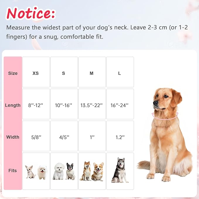 Strawberry Dog Collar, Cute Pink Dog Collars for Extra Small Dogs, Sweet Fresh Style Pet Collar Extra Small Dog Collars, Puppy Collar with Quick Release Buckle for Girl Boy Dog-XS