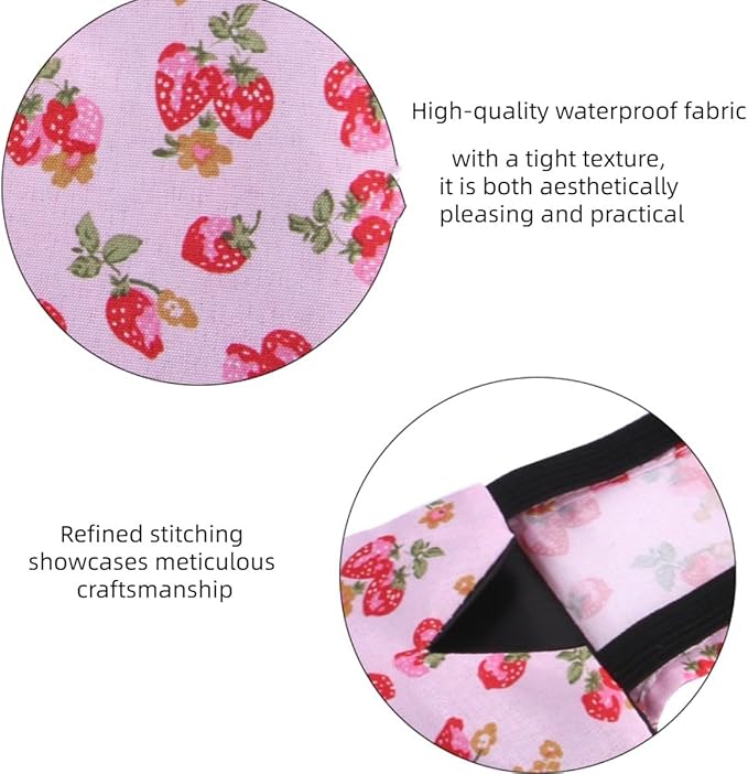 MANON ROSA Chicken Diapers Bantam Hens - Reusable 6-Piece Set with Bow Ties Poultry Nappies Washable Waterproof for Geese Pet Ducks Silkie(6D20P M)