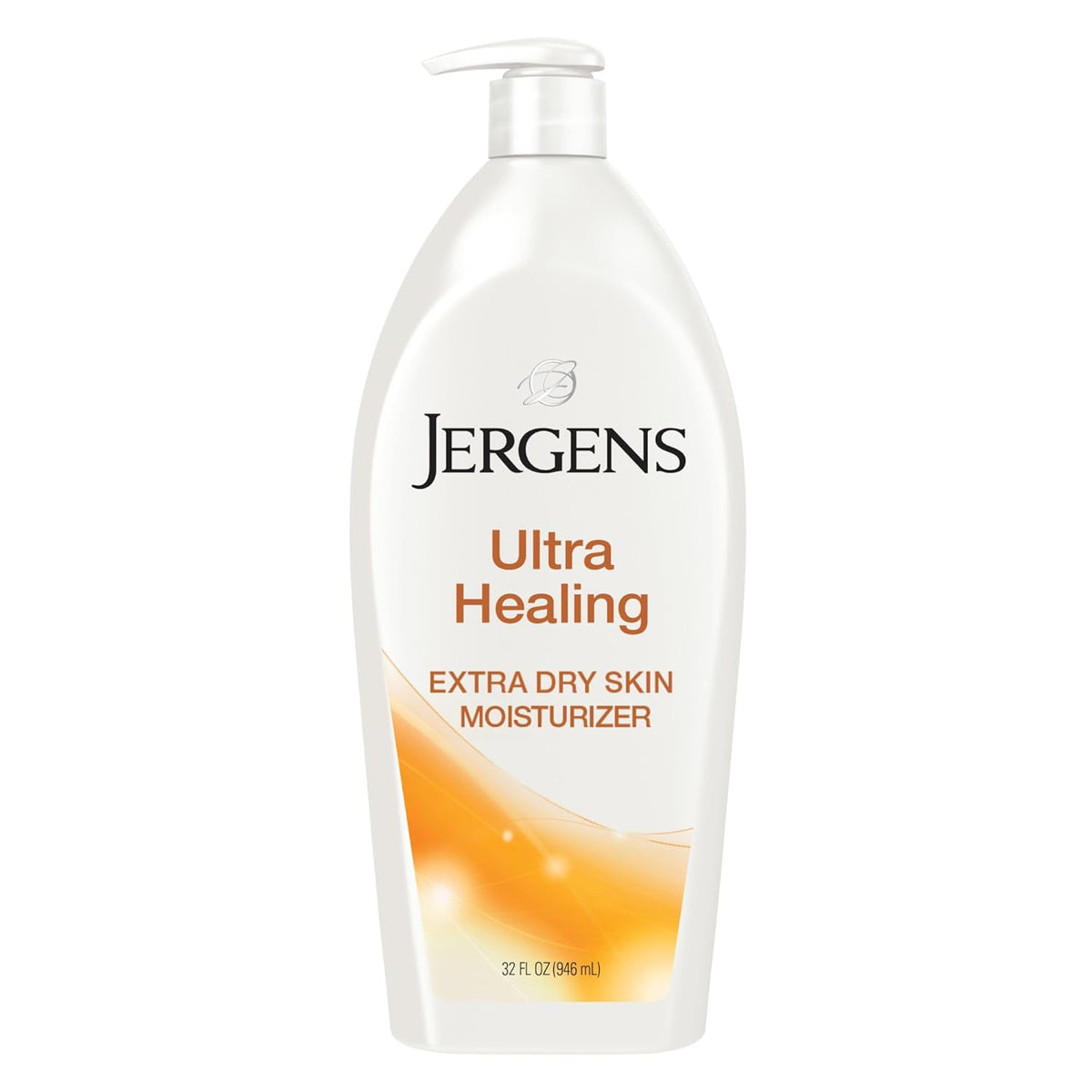 Jergens Ultra Healing Dry Skin Lotion, Hand and Body Moisturizer for Quick Absorption into Extra Dry Skin with Hydralucence Blend, Vitamins C, E and B5, White, 32oz
