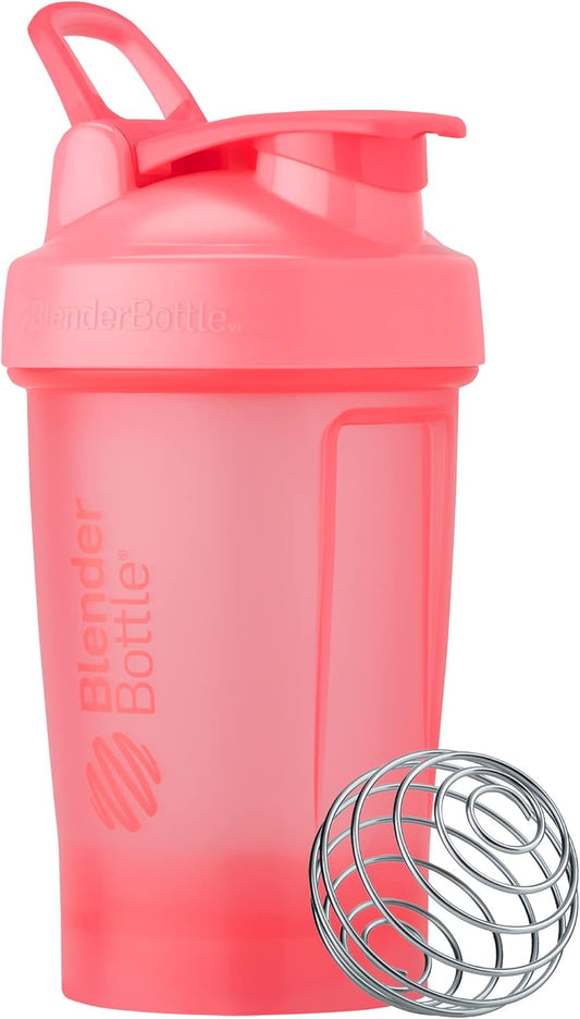 BlenderBottle Classic V2 Shaker Bottle Perfect for Protein Shakes and Pre Workout, 20-Ounce, Light Pink