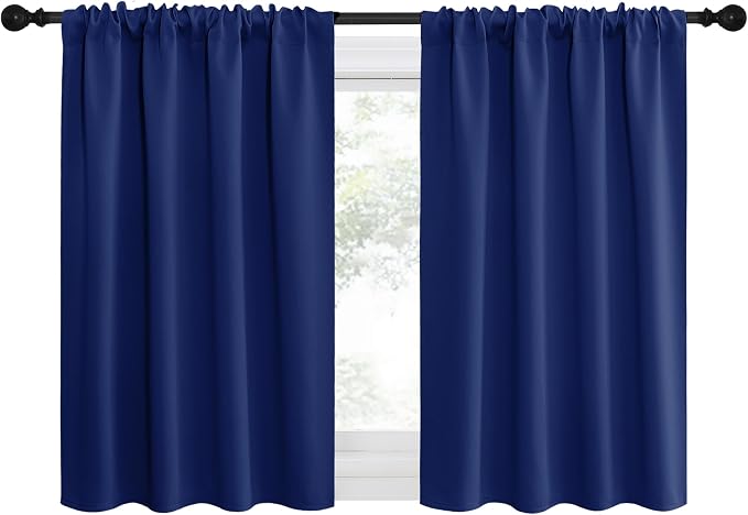 NICETOWN RV Blackout Curtains for Camper Windows, Kitchen Curtains, Short