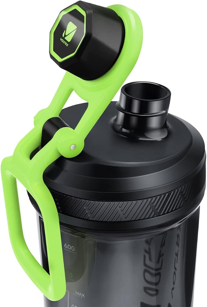 VOLTRX Shaker Bottle, Gallium USB C Rechargeable Electric Protein Mixer, Shaker Cups for Protein and Meal Replacement Shakes, BPA Free, Made with Tritan, 20oz