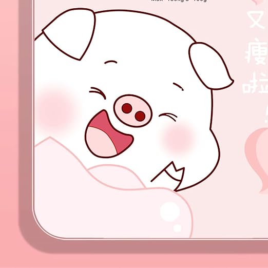 Scale for Body Weight, Smart Scale for Body Weight Accurate Measurement Tempered Glass Digital Bathroom Scale, Weight Scale for Home(Sticker Pink Pig)