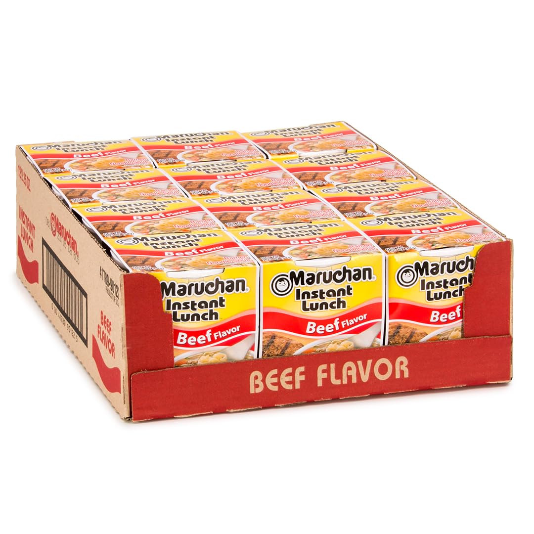 Maruchan Instant Lunch Beef, 2.25 Oz, Pack of 12