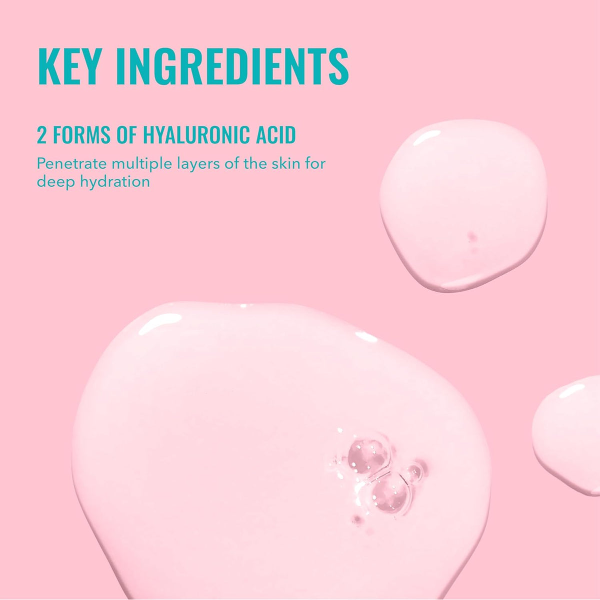 Good Molecules Hyaluronic Acid Serum - 1% Hyaluronic Acid Non-greasy Ultra Hydrating Serum, Facial Moisturizer for Plumper Skin, Skin Care for Face