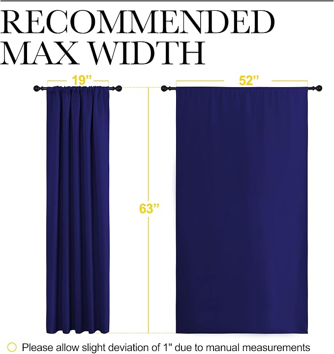 NICETOWN Curtains Blackout Draperies