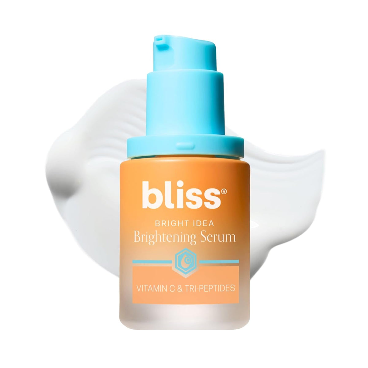 Bliss Vitamin C + Tri-Peptide Bright Idea Serum – 15% Brightening + Barrier Boost Complex for Radiant, Firm Skin – Anti-Aging Face Serum Boosts Collagen & Elasticity - 1 fl oz