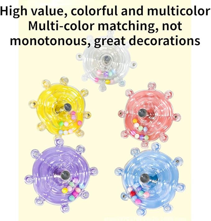 Parrot Spinner Toy, Funny Parakeet Toy Interactive Parrot Toy Bird Toy Spinning Rattle Cockatiel Toys Bird Cage Accessories for Entertainment Chewing Exercise (Purple)
