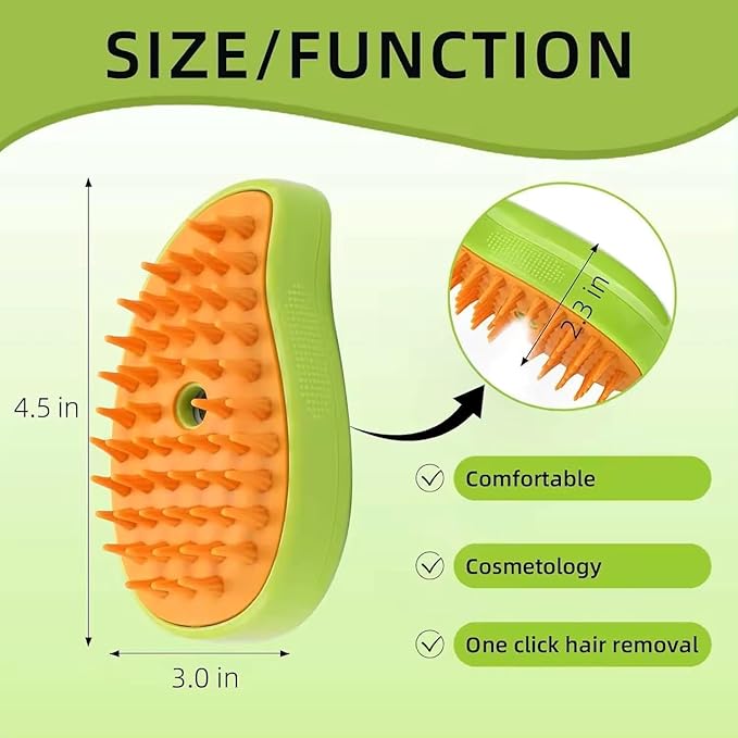 2024 3-in-1 Pet Grooming Tool: Detangling Brush for Massage and Hair Removal, Versatile for Cats and Dogs