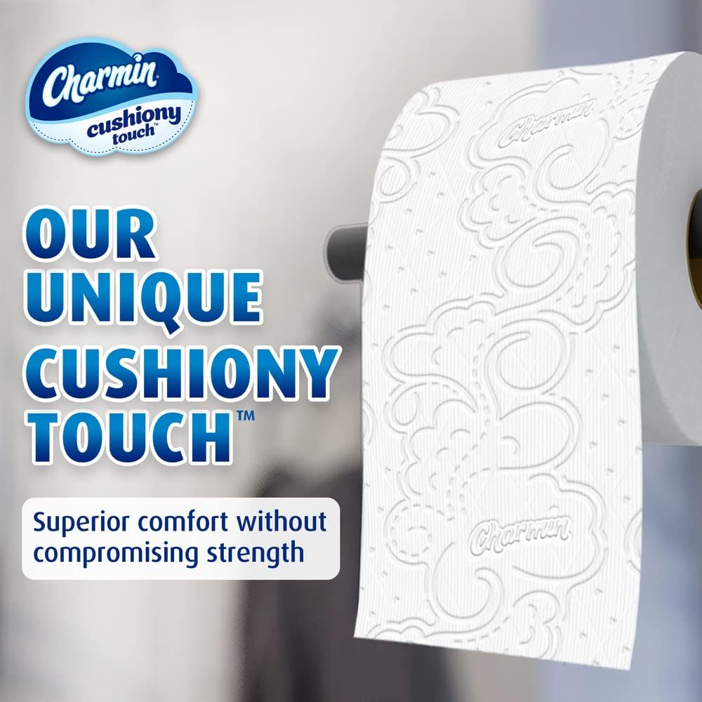 Charmin Ultra Soft Cushiony Touch Toilet Paper, 18 Family Mega Rolls = 90 Regular Rolls