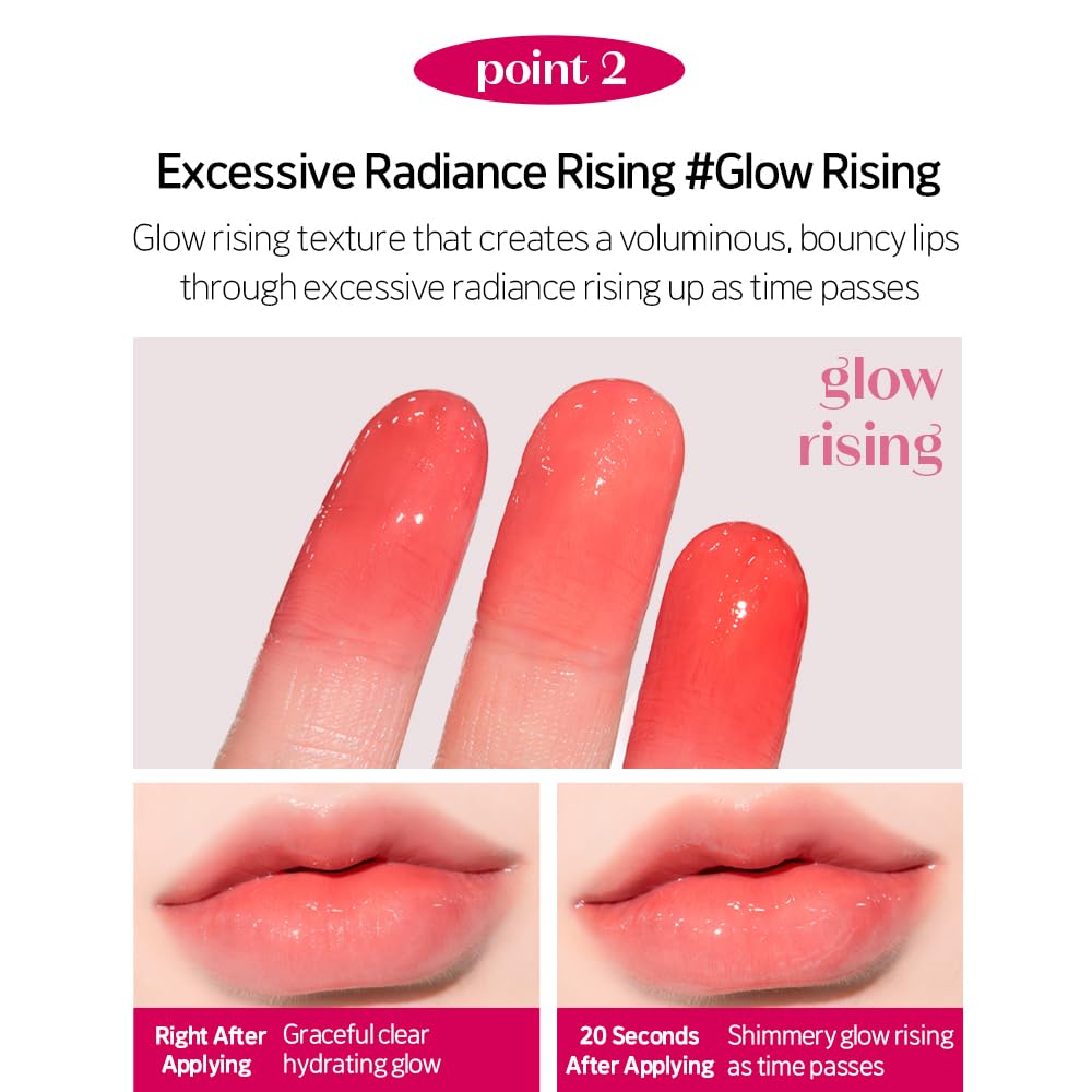 ETUDE Over Glowy Lip Stain Tint #4 Milk Brew | Non-Sticky Vegan Lip Tint | Moisturized & Long-lasting Lip Gloss | Daily Lip Stain for Dry Lips, Korean Makeup, K-beauty