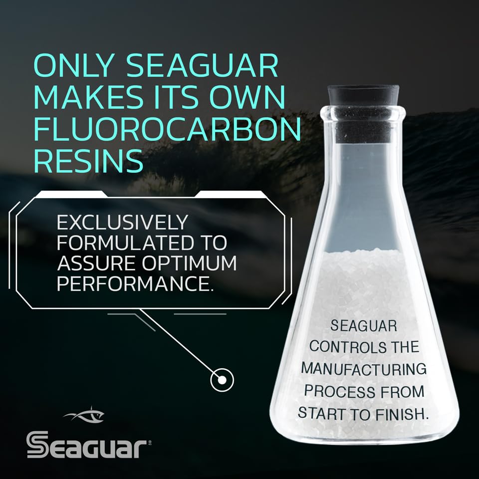 Seaguar InvizX Multi-Species Fishing Line for Casting, Live Bait, Freshwater, 100% Fluorocarbon, Clear, Multiple Sizes - size: 15lbs/200yds