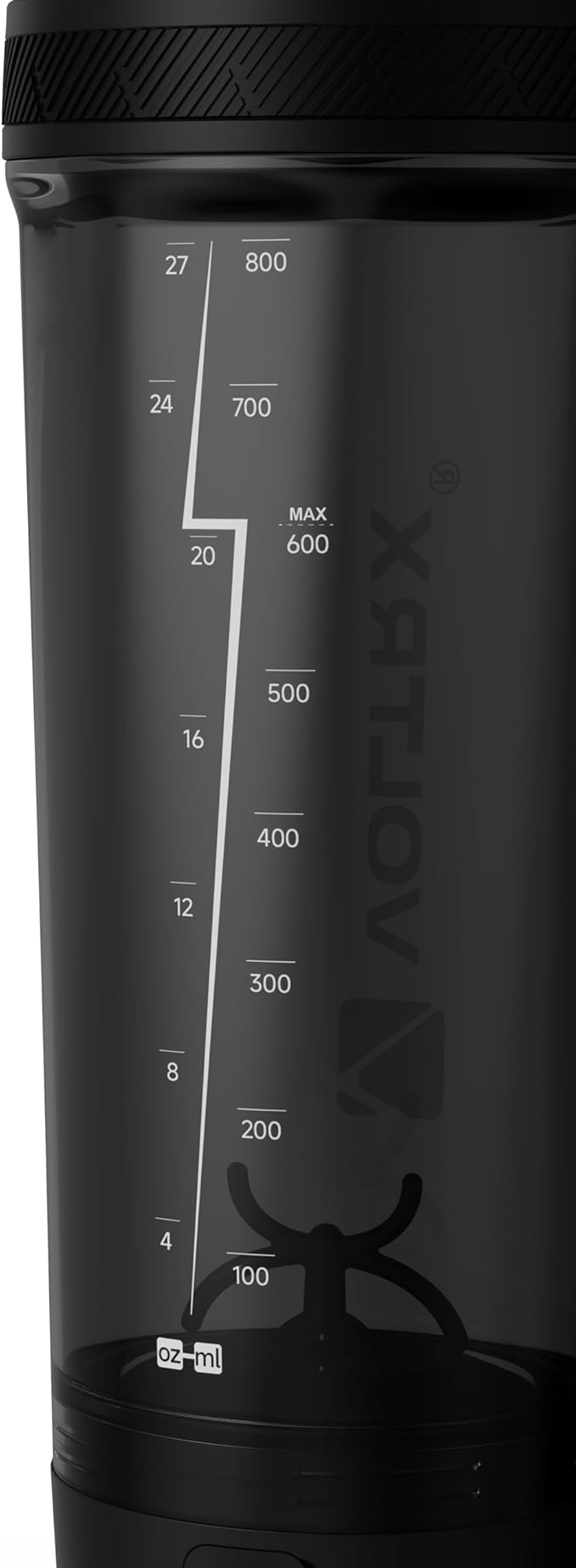 VOLTRX Shaker Bottle, Gallium USB C Rechargeable Electric Protein Shake Mixer, Shaker Cups for Protein Shakes and Meal Replacement Shakes, BPA Free, Made with Tritan, red, 27oz