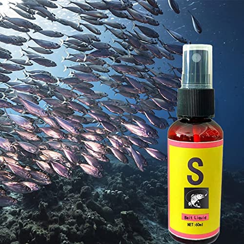 Scent Fish Attractants for Baits - 60ml Natural High Concentration Fish Bait, Safe & Effective Fish Bait Attractant Enhancer Liquid, Practical Anglers Fishing Equipment Accessories - color: 5 PCS