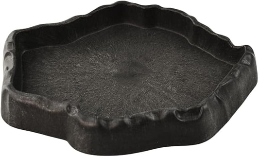 Reptile Water Dish, Reptile Feeding Dish Corner Bowl Breadworm Feeding Food Bowl, Terrarium Decor Bowls for Bearded Dragon Lizard Frog Leopard Gecko Tortoise Hermit Crab Chameleon (Small)