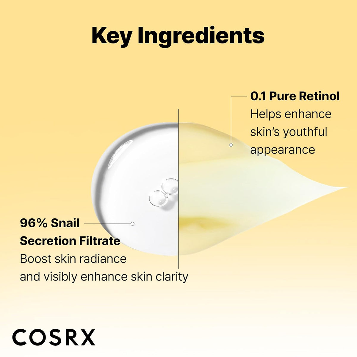 COSRX Snail 96% Mucin Power Essence 2ea & Retinol 0.1% Cream Mini Sample 1ea, Glass Skin Starter Set, Amazon Exclusive, Daily Hydrating & Firming Korean Skin Care Kit, Gift Set