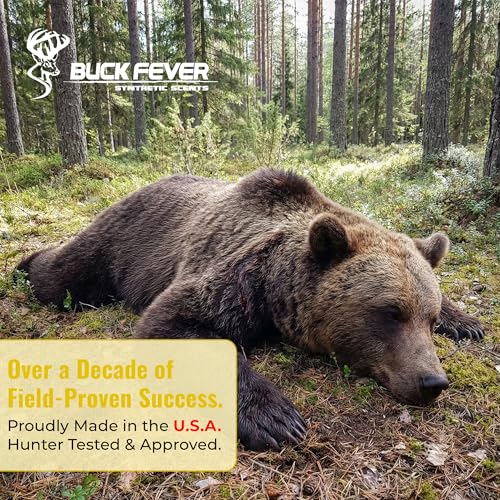 Buck Fever Bear Juice – Synthetically Formulated Bear Bait Attractant – Non-Spoiling, Sweet Synthetic Bear Attractant Scent for Trail Camera - size: 4oz