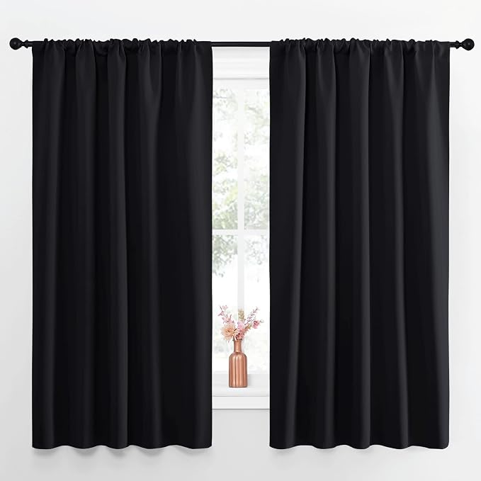 NICETOWN Black Out Window Curtains
