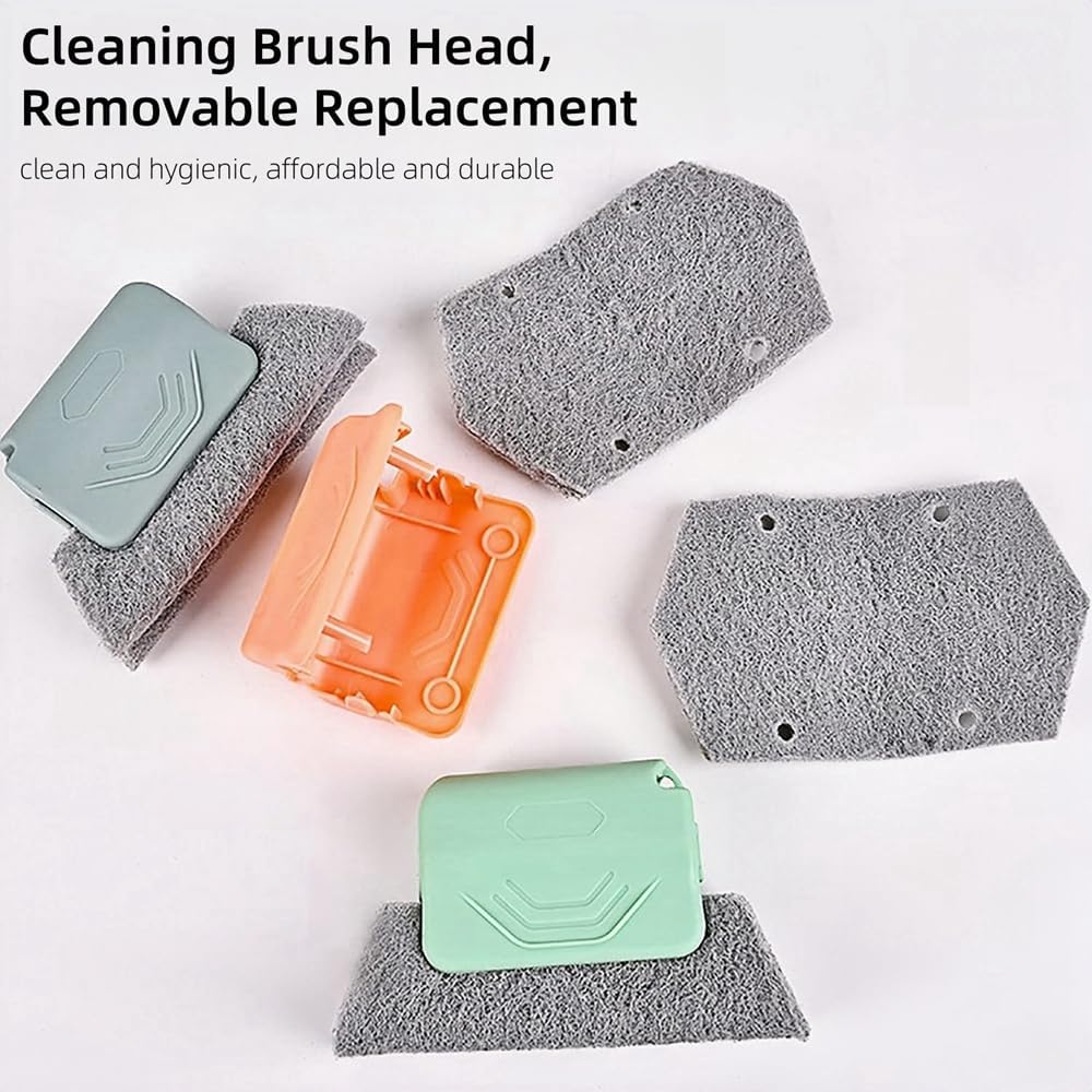 Magic Window Track Cleaner, 2024 Upgraded Window Groove Cleaning Brush Tools Set, Hand-held Window Track Cleaner Brushes Tools Set for Window lides Gaps Tile Lines Shutter Car Vents (Mix 3PCS)