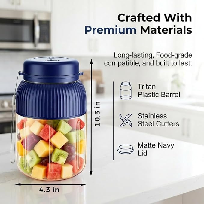 Wireless Juicer Cup, 2026 Upgrade 44oz Personal Size Blenders for Shakes and Smoothies, Portable Blender Cup Rechargeable Dual Lid Travel Drinking Cup for Gym Office Outdoor Camping Essential (2 PCS)