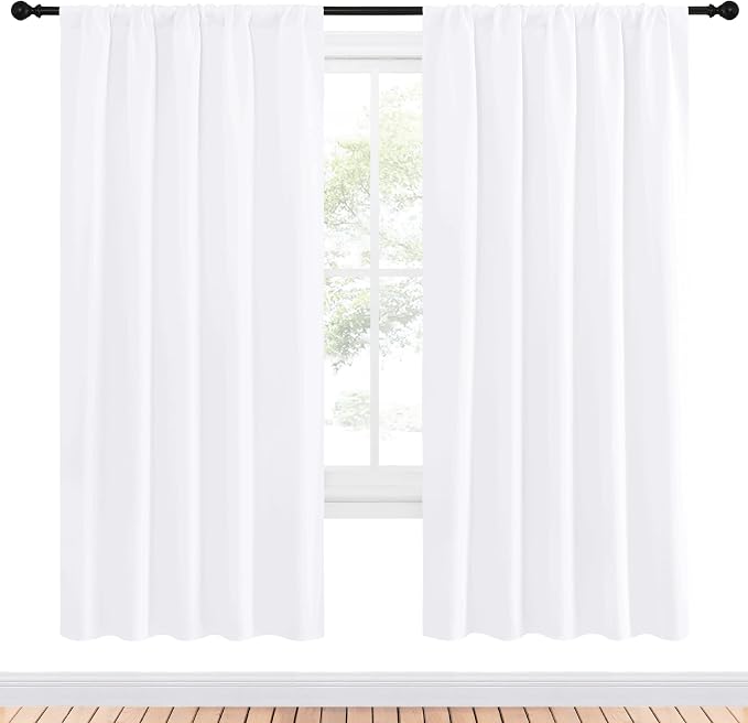 NICETOWN 50% Light Blocking Kitchen Curtains