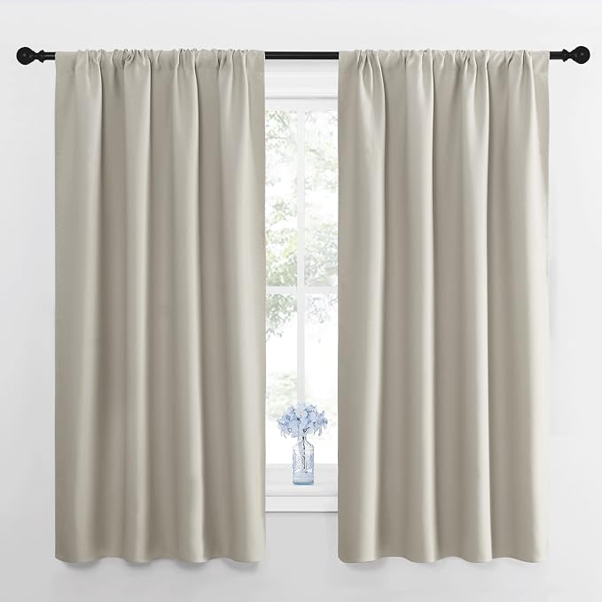 NICETOWN Blackout Curtains for Living Room, Darkening Window Curtain Panels