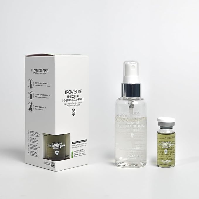 TROIAREUKE H+ Cocktail Ampoule Toner (2.37 Fl. Oz., Green)
