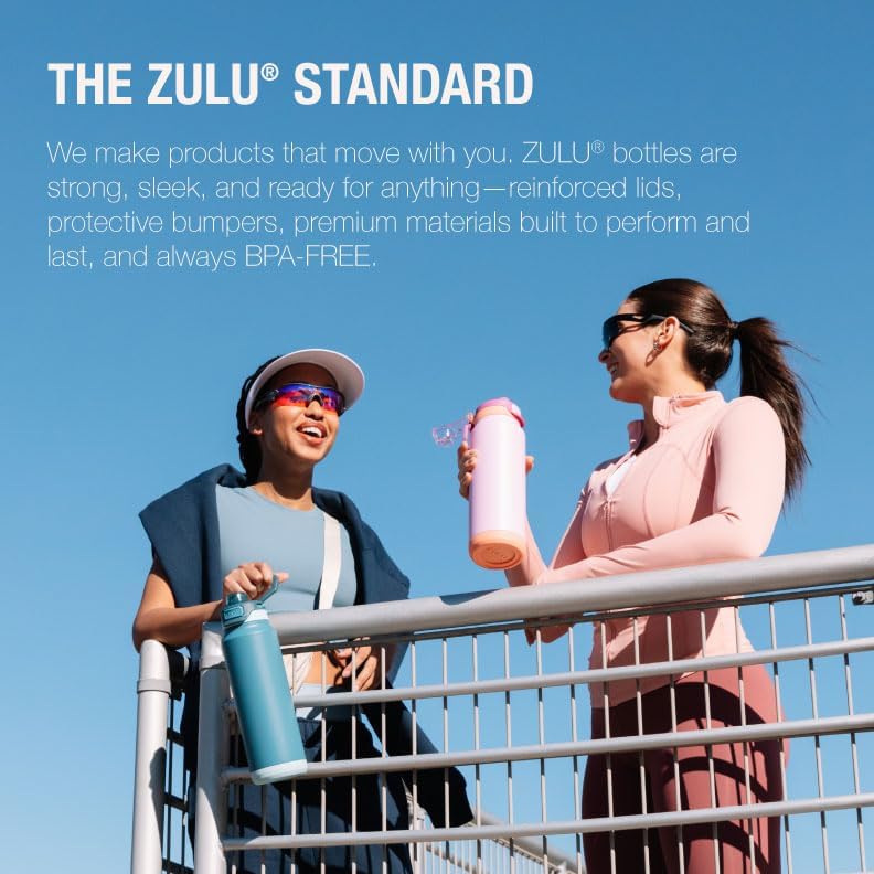 ZULU Goals 64oz Half Gallon Plastic Water Bottle with Straw and Time Marker | Large Reusable Jug with Handle and Leak Proof Lid for All Day Hydration, Gym and Outdoors, Gift Ready, Royal Blue
