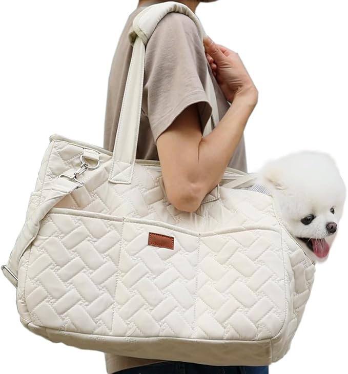 Small Dogs Carrier Cats Bag Puppy Purse Cat Carriers Fashion Pets Woman Totes Style Lightweight Pups Kitties Bunny Go to Vet Picnic Outdoor
