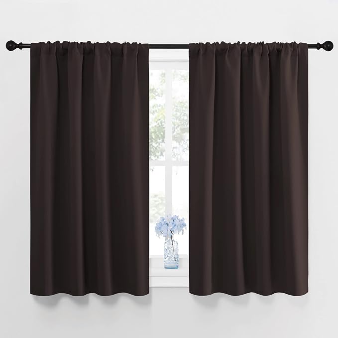 NICETOWN Blackout Curtain Panels 45 inches Long
