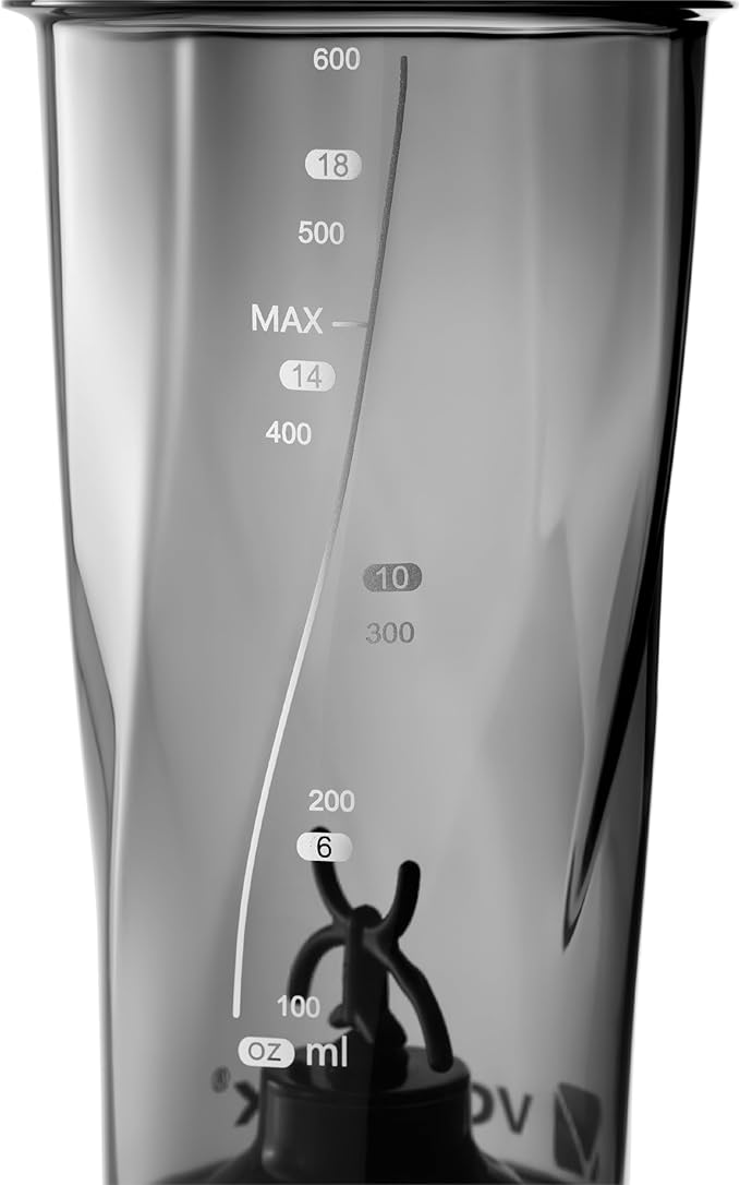VOLTRX VortexBoost Electric Shaker Bottle, USB C Rechargeable Protein Shake Mixer, Shaker Cups for Protein Shakes and Meal Replacement Shakes, BPA-Free, Made with Tritan, Denim Dust, 24oz