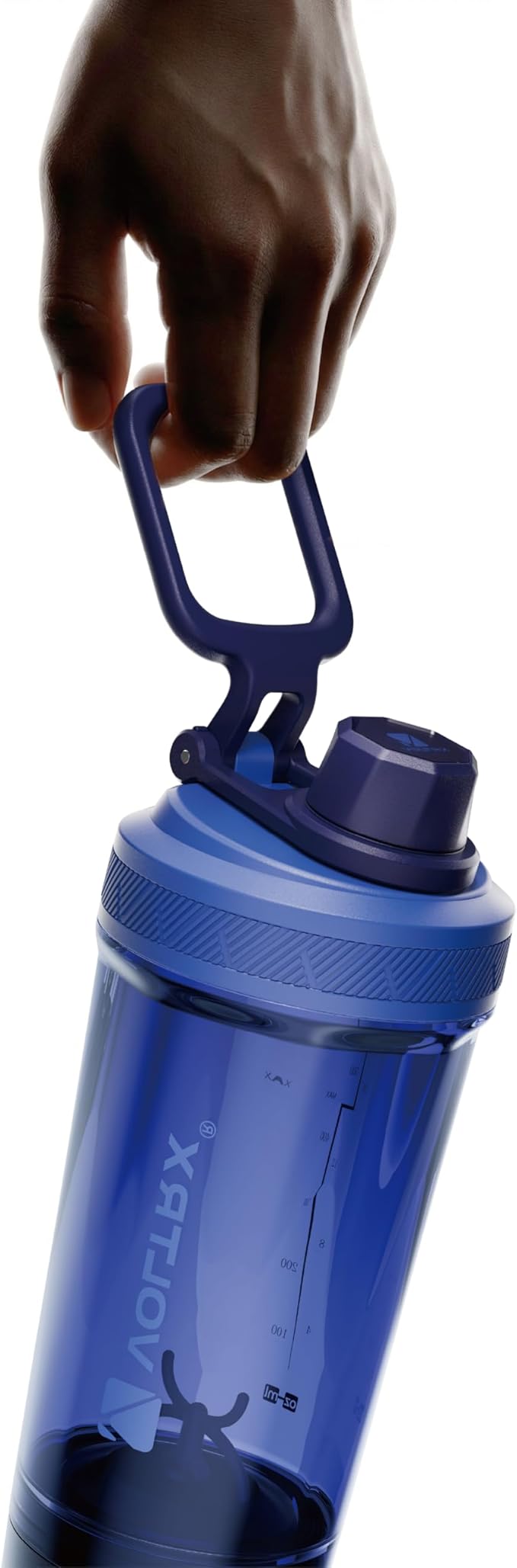 VOLTRX Shaker Bottle, Gallium USB C Rechargeable Electric Protein Shake Mixer, Shaker Cups for Protein Shakes and Meal Replacement Shakes, BPA Free, Made with Tritan, Midnight Blue, 20oz