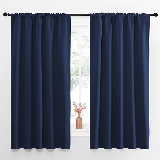 NICETOWN Navy Curtains Blackout Draperies