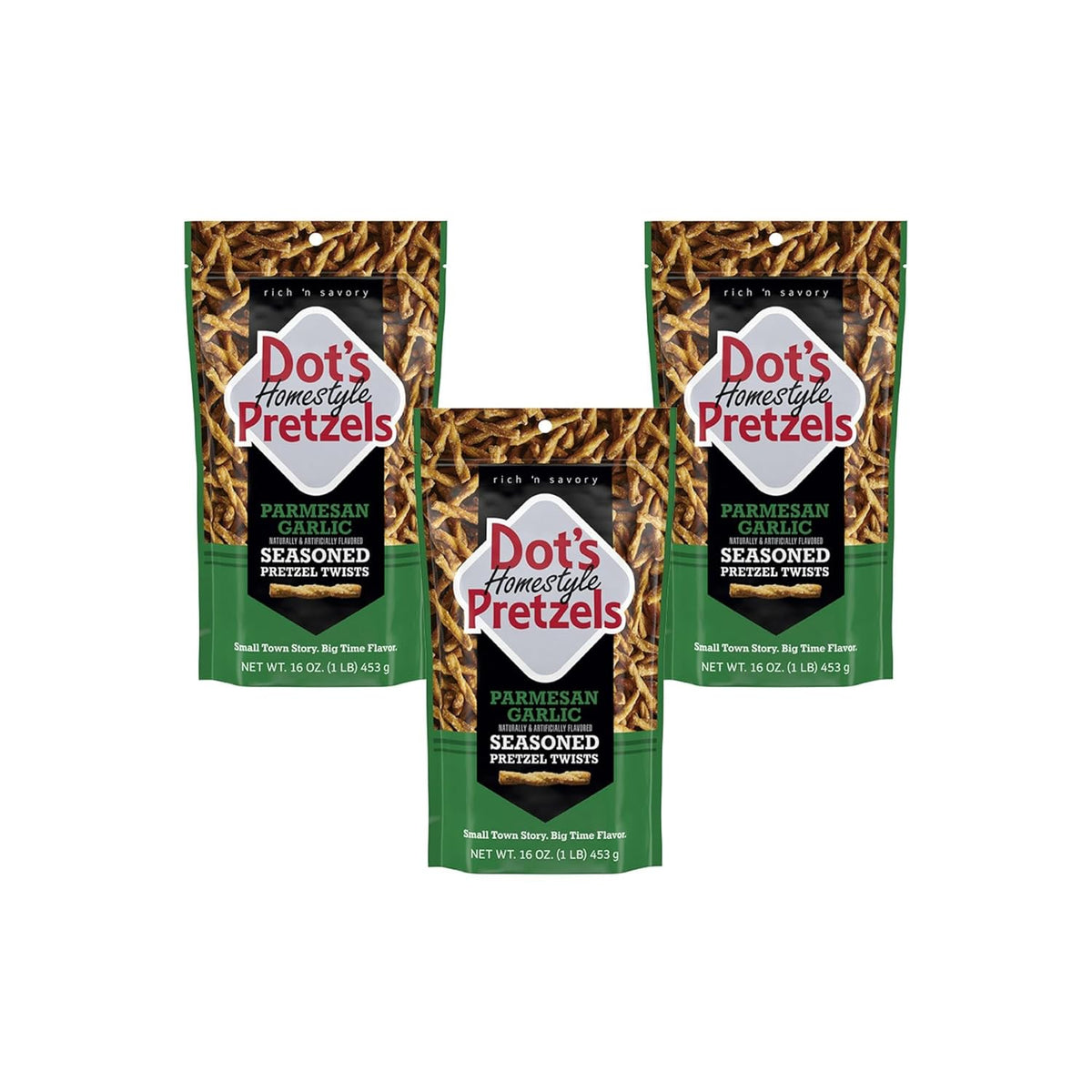 Dot's Homestyle Pretzels BBQ Seasoned Pretzel Twist Snack, 16oz Grocery Sized Bag