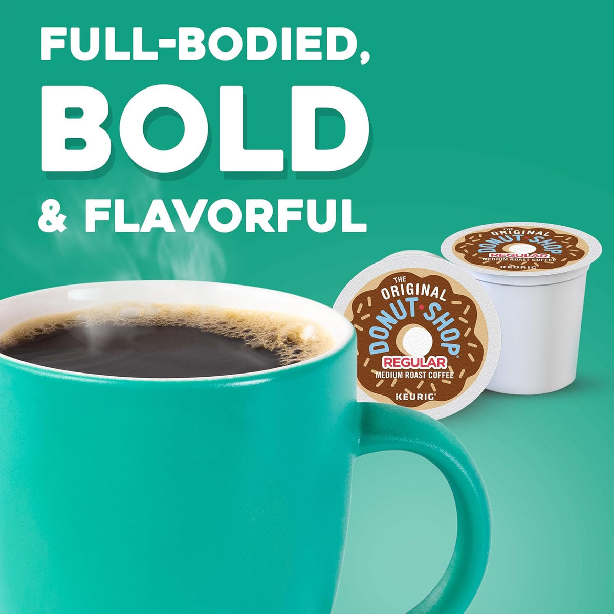 The Original Donut Shop Regular Keurig Single-Serve K-Cup Pods, Medium Roast Coffee, 72 Count