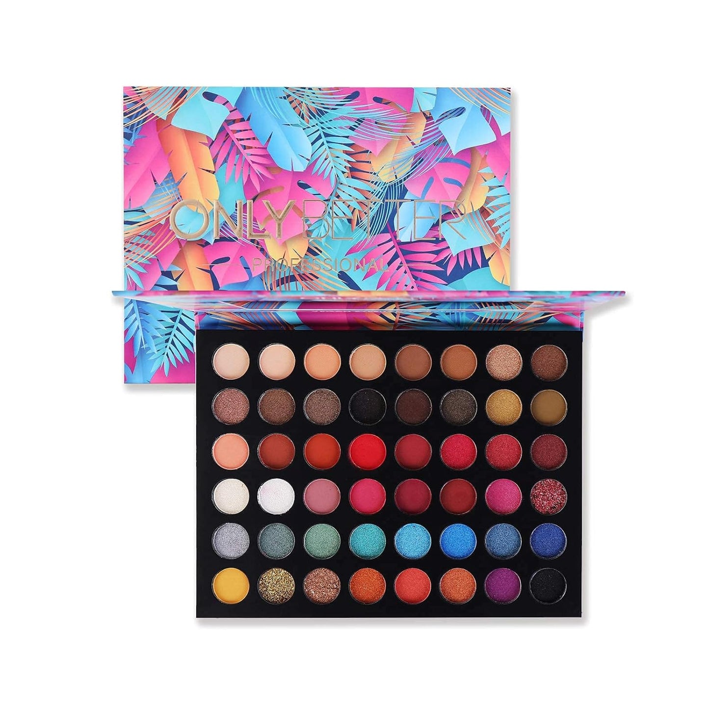 Eyeshadow Palette Glitter 48 Colors Bright Colorful Shimmer Eye Shadow Makeup Palette High Pigmented Metallic Color Eye Shadow Powder Easy To Blend Rainbow Sparkle Glitter Eyeshadow Pallet