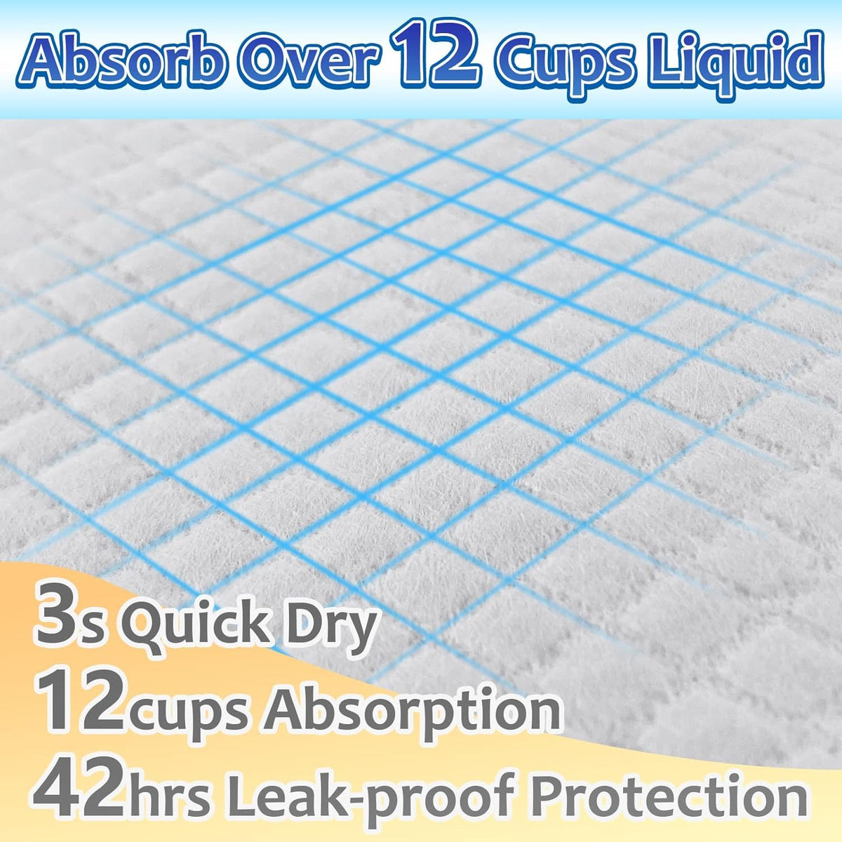 Dog Pee Pads Extra Large 30"x36", 30 Count Super Absorbent Pee Pads for Dogs, Disposable Urine Bed Pads for Doggie, Thicken XXL Puppy Pads, Piddle Pads X-Large for Indoor, Outdoor Use
