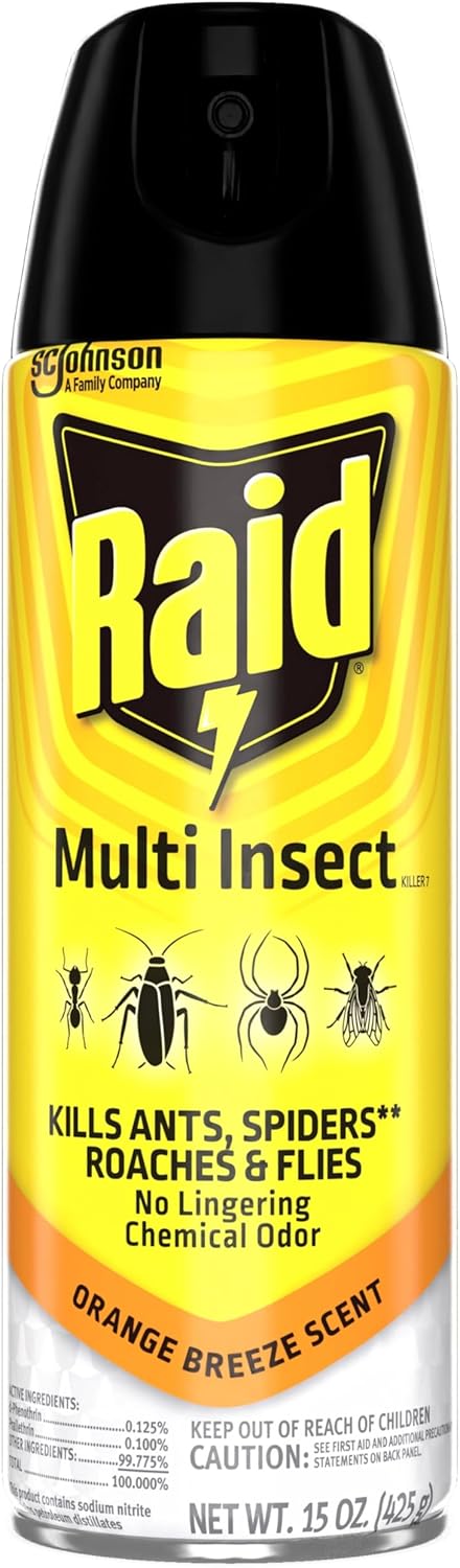 Raid Multi Insect Killer, Orange Breeze 15 Ounce (Pack of 1)