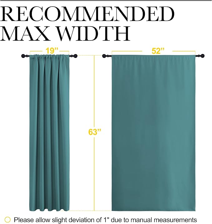 NICETOWN Kitchen Window Curtain Set