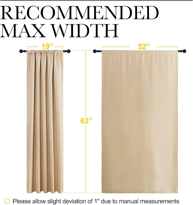 NICETOWN Room Darkening Curtains