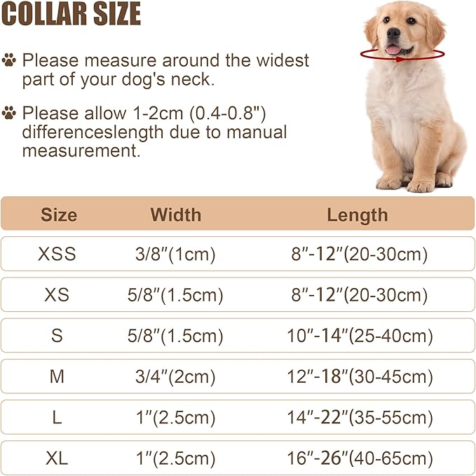 Reflective Dog Collar with Buckle Adjustable Safety Nylon Collars for Small Medium Large Dogs, Purple XS