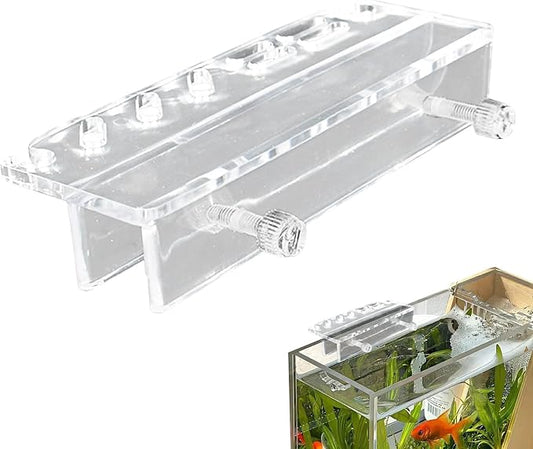 Fish Tank Tool Organizer - Acrylic Aquarium Rack, Transparent Maintenance Stand, Plant Tool Holder, Durablee Water Grass Organizer | Multi-Slot Storage Rack Elegant Display for Scissors, Tweezers